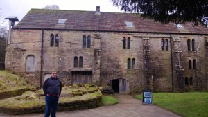 Cameron at the Water Mill in Fountains Abbey
