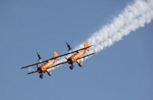 Breitling Wing Walkers at Waddington Air Show 2013