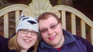 Me and Cameron at Fountains Abbey