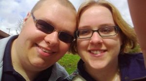 Me and Cameron outside Leeds First Direct Arena