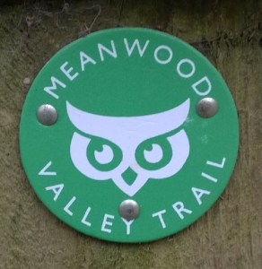 Meanwood Valley Trail sign at Golden Acre Park