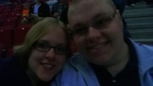 Me and Cameron inside Leeds First Direct Arena