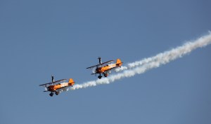 Breitling Wing Walkers at Waddington Air Show 2013