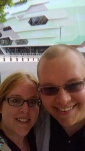 Me and Cameron outside Leeds First Direct Arena