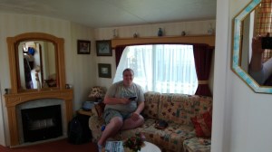 Cameron in the living room