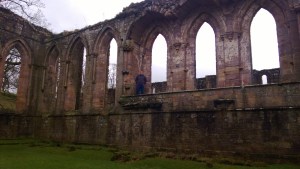 Cameron at Fountains Abbey