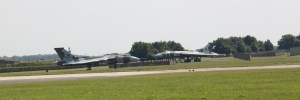 XH558 and XM607 at Waddington Air Show 2013