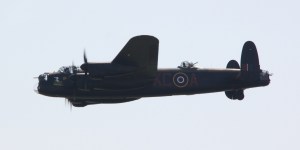 Lancaster Bomber at Waddington Air Show 2013