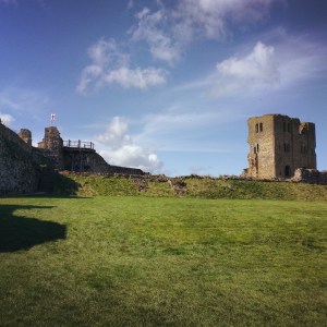 English Flag at Scarborough Castle