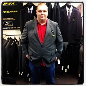 Trying on suits last night ;)