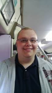 Cameron on the train