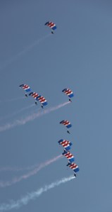 RAF Falcons at Waddington Air Show 2013