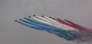 Red Arrows at Waddington Air Show 2013