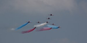 Red Arrows at Waddington Air Show 2013