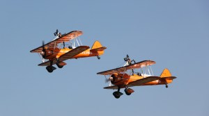 Breitling Wing Walkers at Waddington Air Show 2013